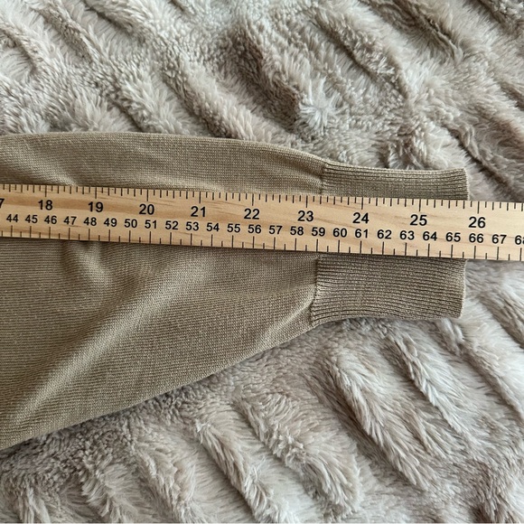 Roberto Omagi Men’s XL Silk Cotton Knit Sweater Neutral Beige - Picture 7 of 10